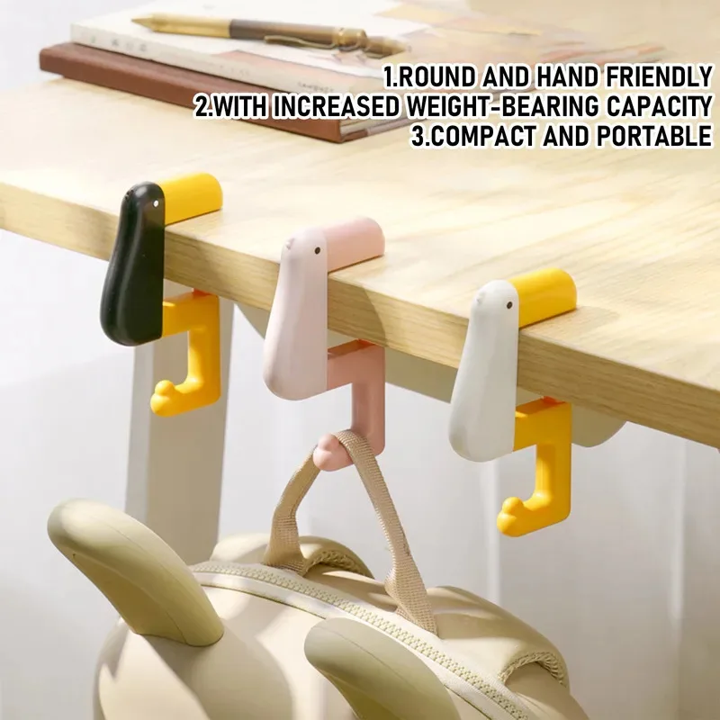 Portable Hook for Hanging Decor and Handbag – Non-Punching Wall Hanger & Table Accessory for Home, Office, or Student Use