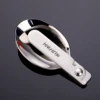 WORTHBUY Outdoor Portable Folding Spoon 304 Stainless Steel Soup Spoon Picnic Two-Fold Ice Cream Coffee Scoop Kitchen Tableware 2