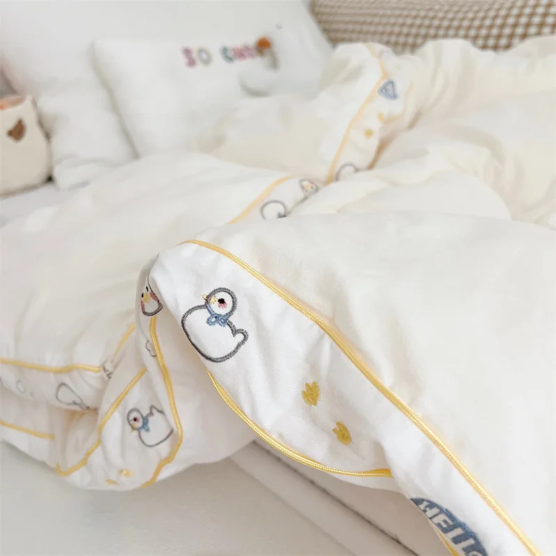 120X150cm High Class Cotton Heavy Baby Duvet ,Cartoon Thermal Kids Comforter, Winter Toddler Crib Thermal Blanket With Filler