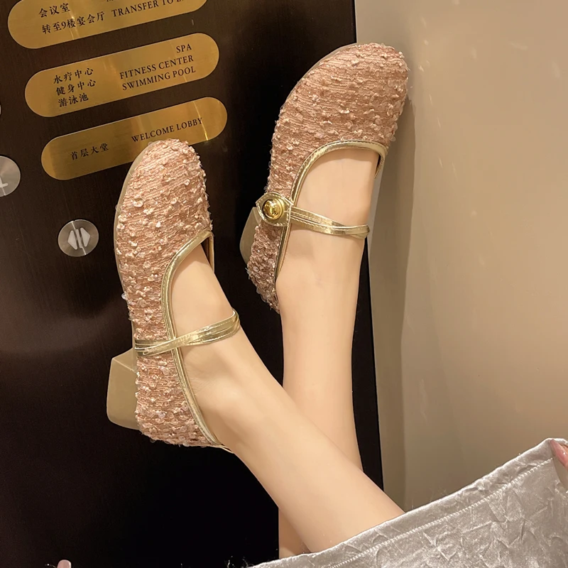 Рисунок 3 - Туфли женские с блестками и закрытым носком