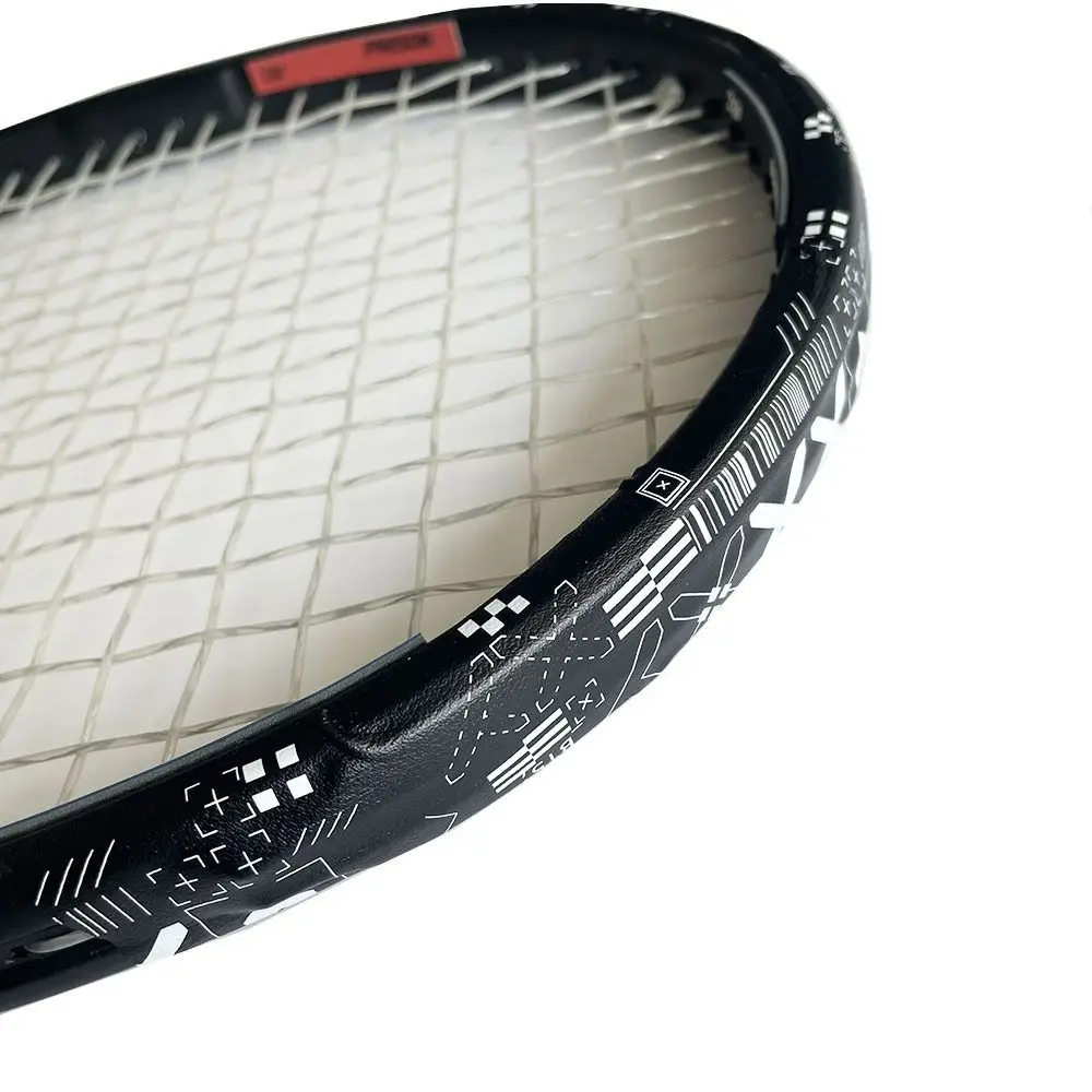 Tennis Racket Tape Black White Printing Scratch Prevent Frame Head Protection