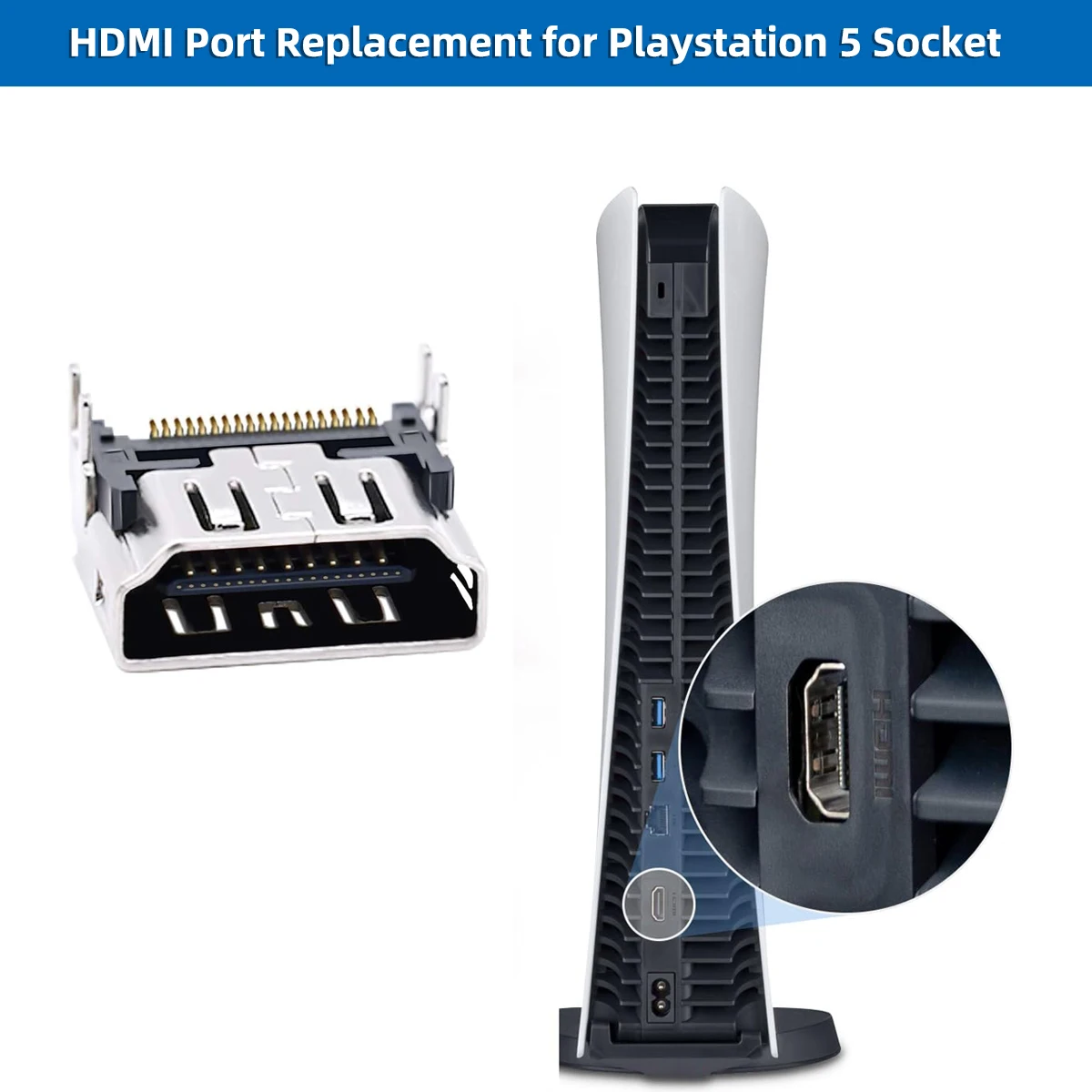 HDMI Port Replacement Socket Interface Connector - Set of 5/10 Pieces