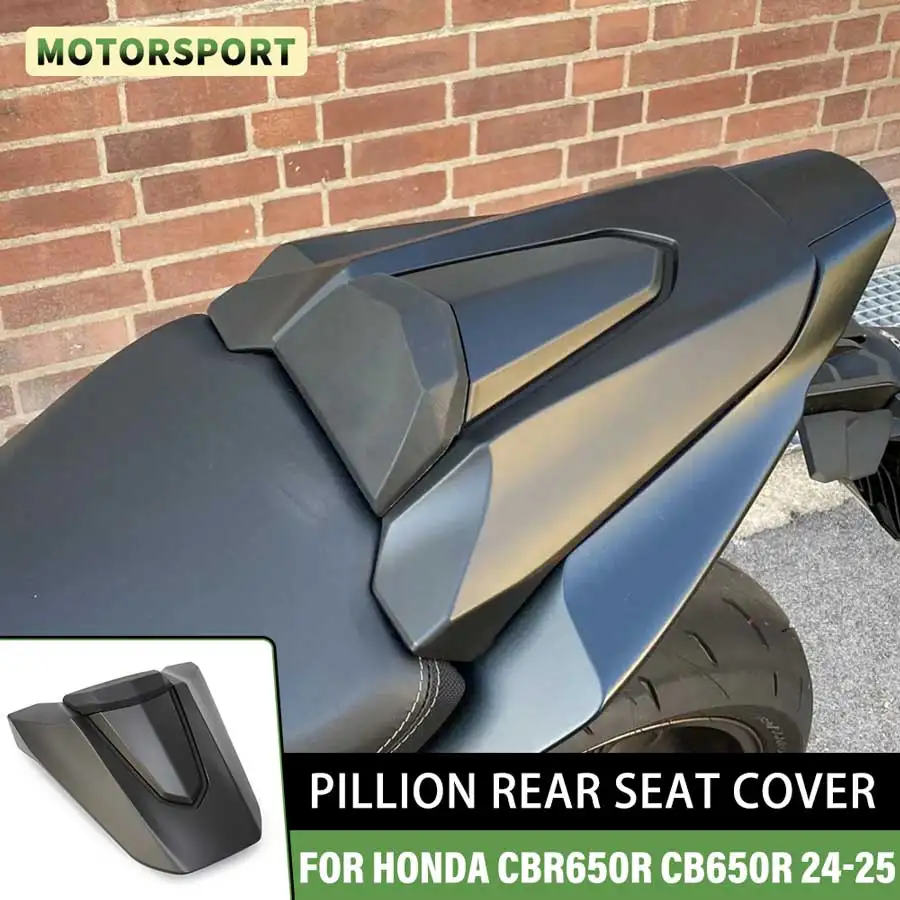 Motorcycle Pillion Rear Passenger Seat Cover Fairing Cowl Solo Honda CB650R CBR650R 2025