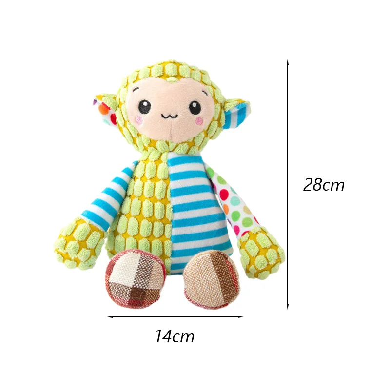 Adorable Plush Squeaky Chew Toys for Small Dogs - Teeth-Cleaning Pet Accessories