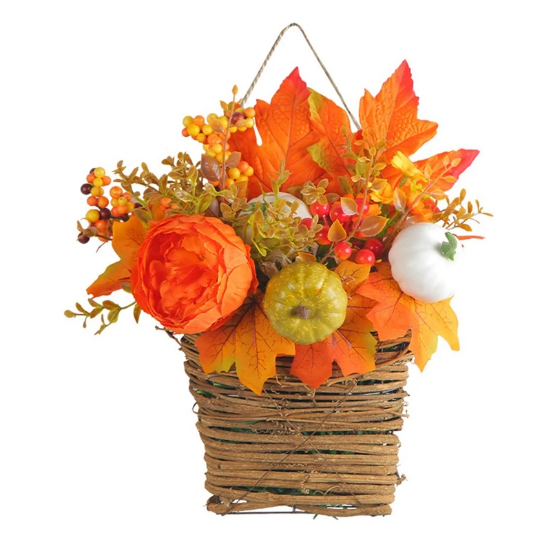 

Decor Artificial Wreath Door Hanger Basket Wreath For Front Door, For Front Door Decoration