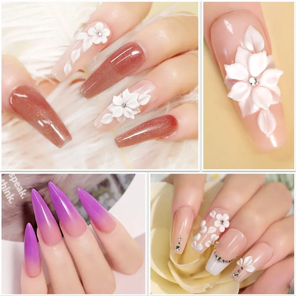 Acrylic Nail Kit Set Acrylic Powder Kit With Nail Lamp Acrylic Nail Glue Glitter Powder Nail Tips Nail Art Tool Kit 3