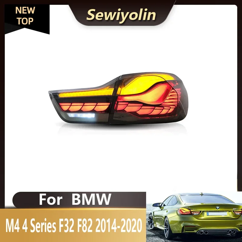 

Car Parts Led LCI Tail Light For BMW F32 F33 2014-2020 SMOKE GTS OLED STYLE Plug And Play DRL Signal Automotive Lamps IP67