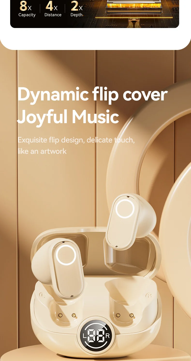 The new wireless Bluetooth headphones M89 mini short-handled creative in-ear spo