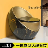 New wood ceramic grain egg toilet stone - water saving large diameter ceramic 6