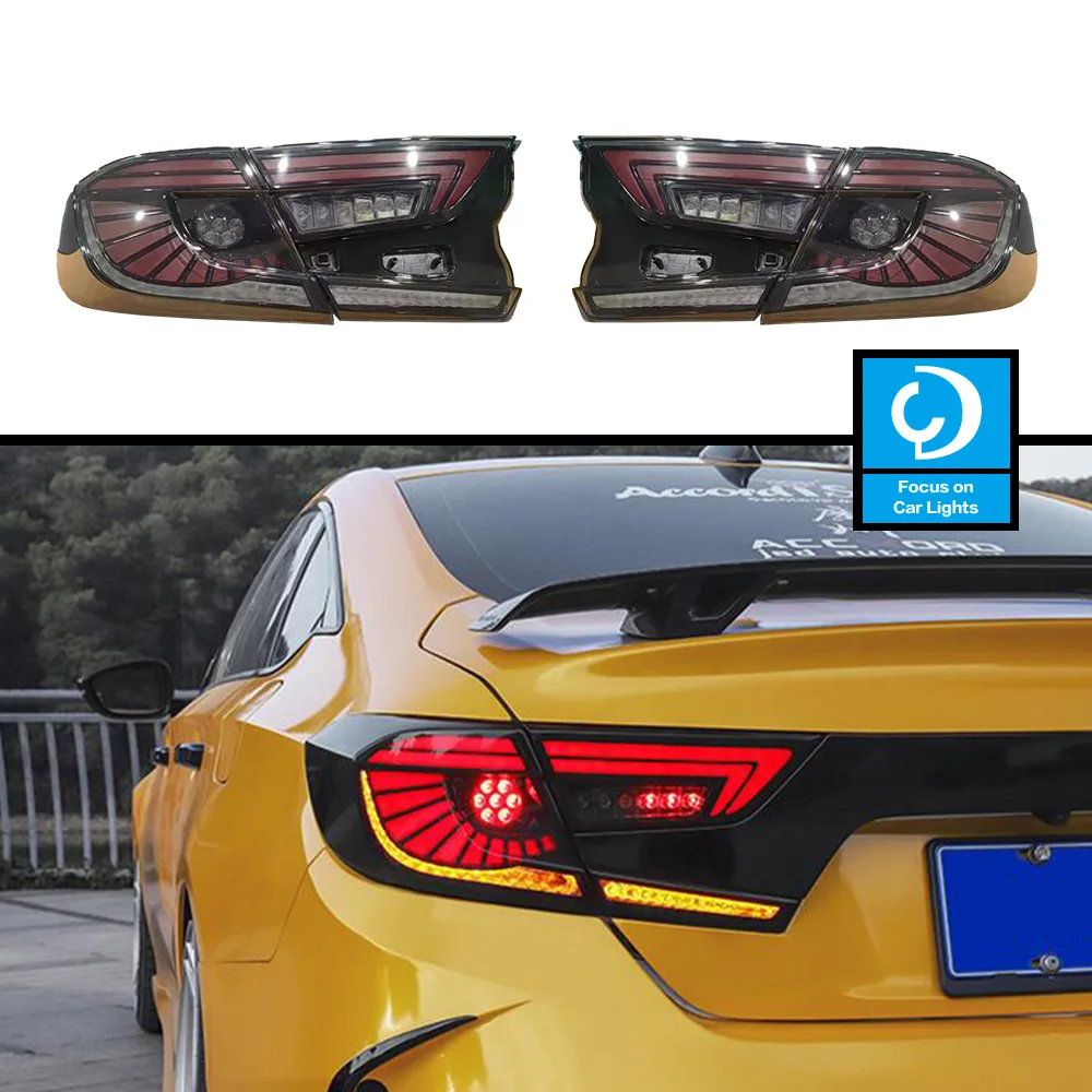 

Taillights Styling For Honda Accord X 2018 2019 2021 Tail Light Type LED DRL Running Signal Brake Reversing Parking Lighthouse