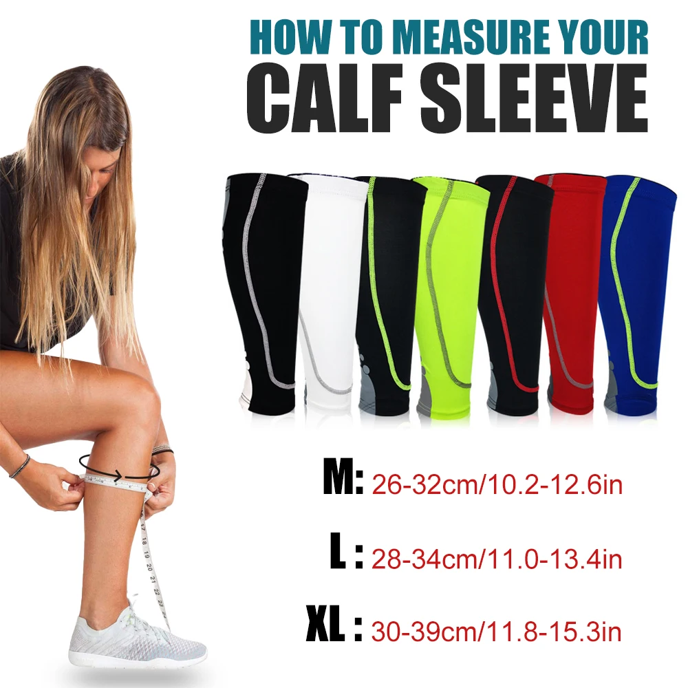 JUUMMP 1Pcs Calf Compression Sleeve Leg Compression Socks Strong Calf Support for Men Women Vein Calf Pain Relief Calf Guards
