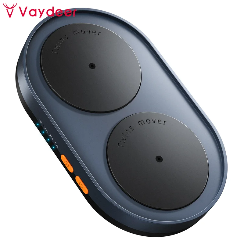 Vaydeer-dual Turntable Mouse Mover Intervalos Ajustáveis on Off Switch Indetectável e Silencioso Mouse Jiggler Simula
