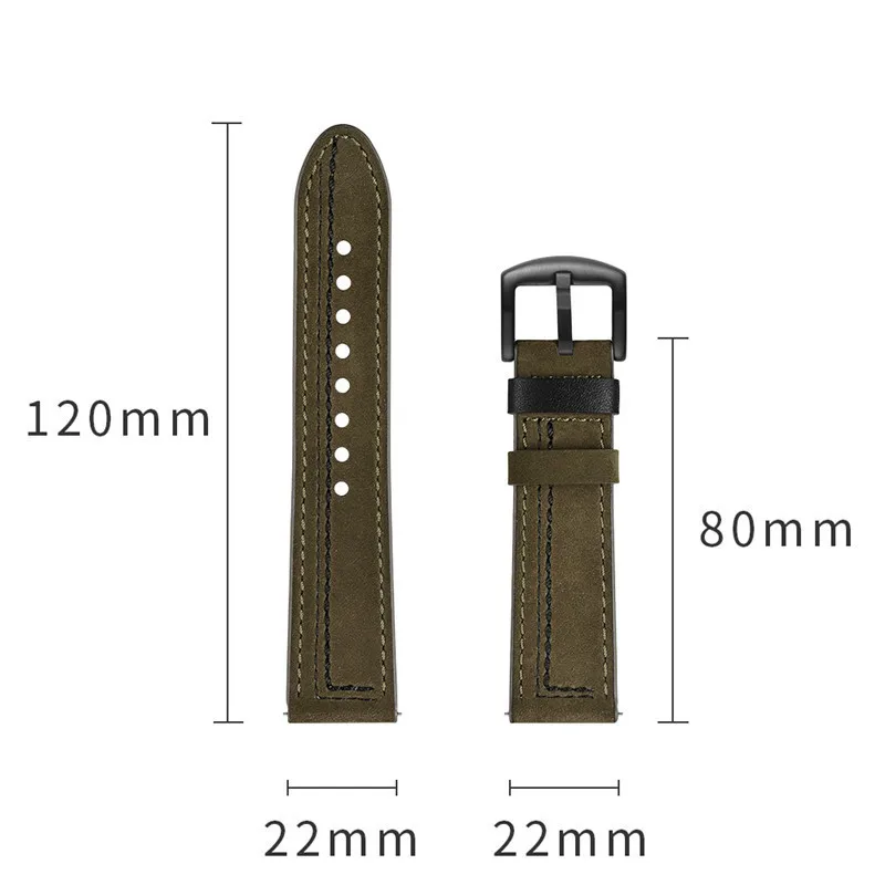 Premium Leather Watch Strap - 20mm/22mm