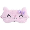 Cute Cat Soft Sleeping Eye Cover Mask Animal Plush Fabric Blindfold Relax Girls Lady For Home Traveling Eye Care 4