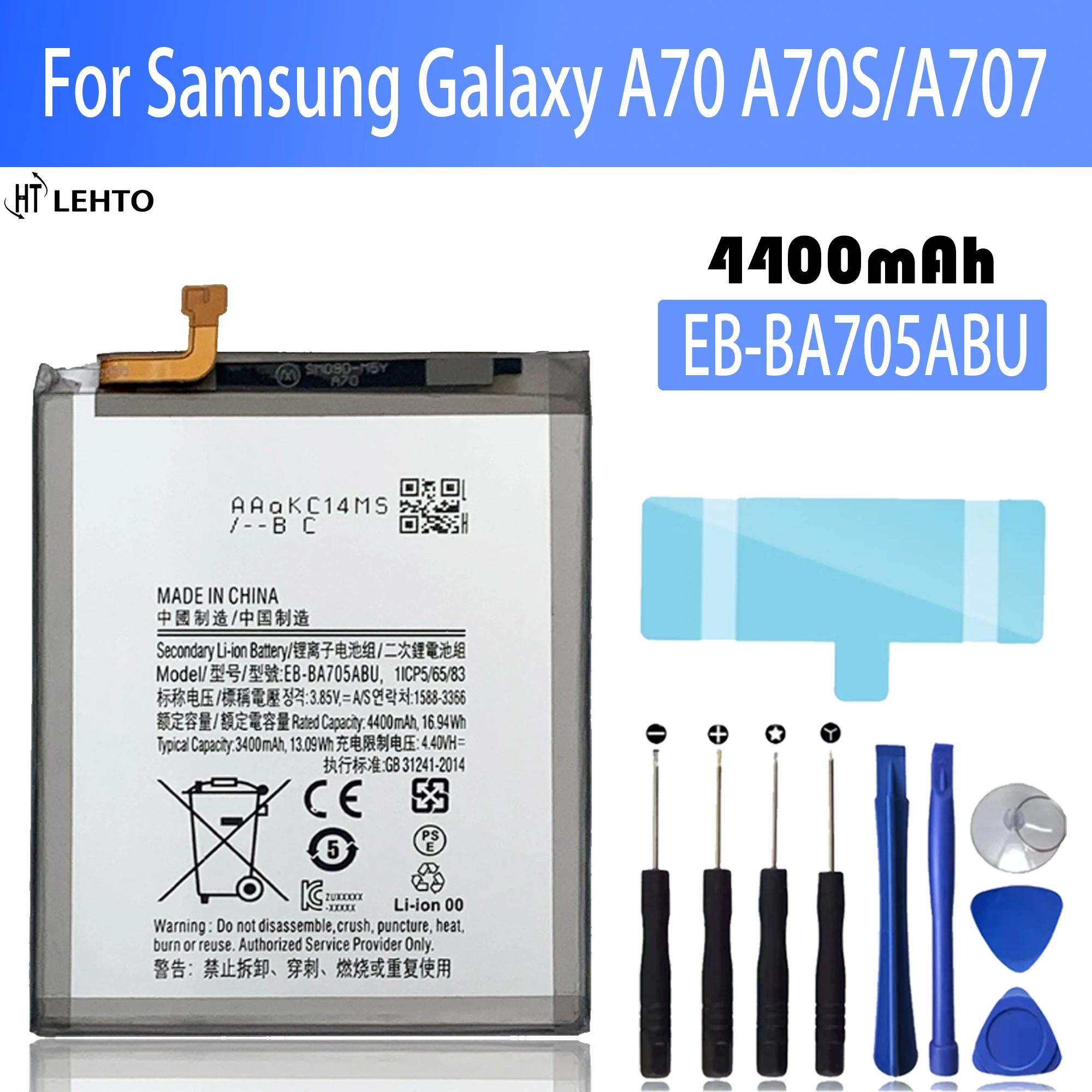 

EB-BA705ABU A705 Battery For SAMSUNG Galaxy A70 A705 A70S SM-A705 A705FN SM-A705W Capacity Phone Batteries Bateria