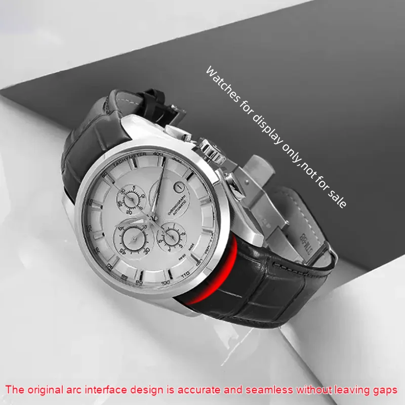 For Tissot 1853 Couturier series leather strap 22mm 23mm 24mm T035