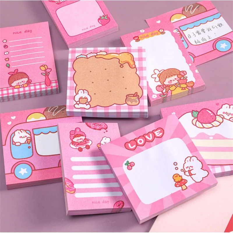 

36 pcs/lot Creative Girl Rabbit Memo pad Sticky Notes Cute N Times Stationery Label Notepad Bookmark Post School Supplies