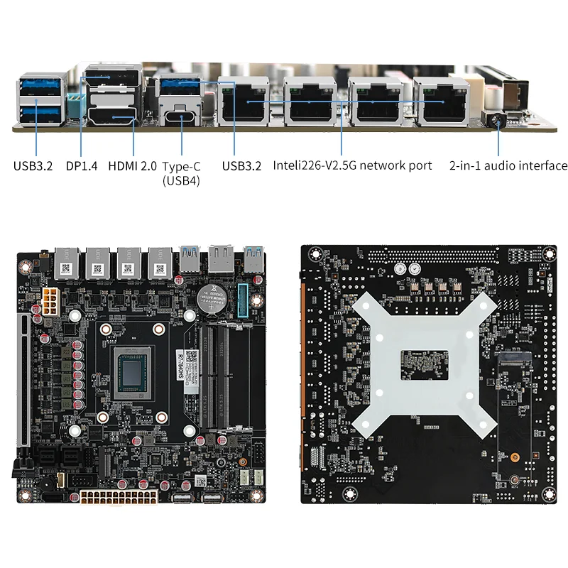 CWWK AMD-7940HS/8845HS 8-bay/9-bay NAS/USB4/40G rate 8K display 4 network 2.5G/9 SATA/PCIe x16 ITX motherboard 2