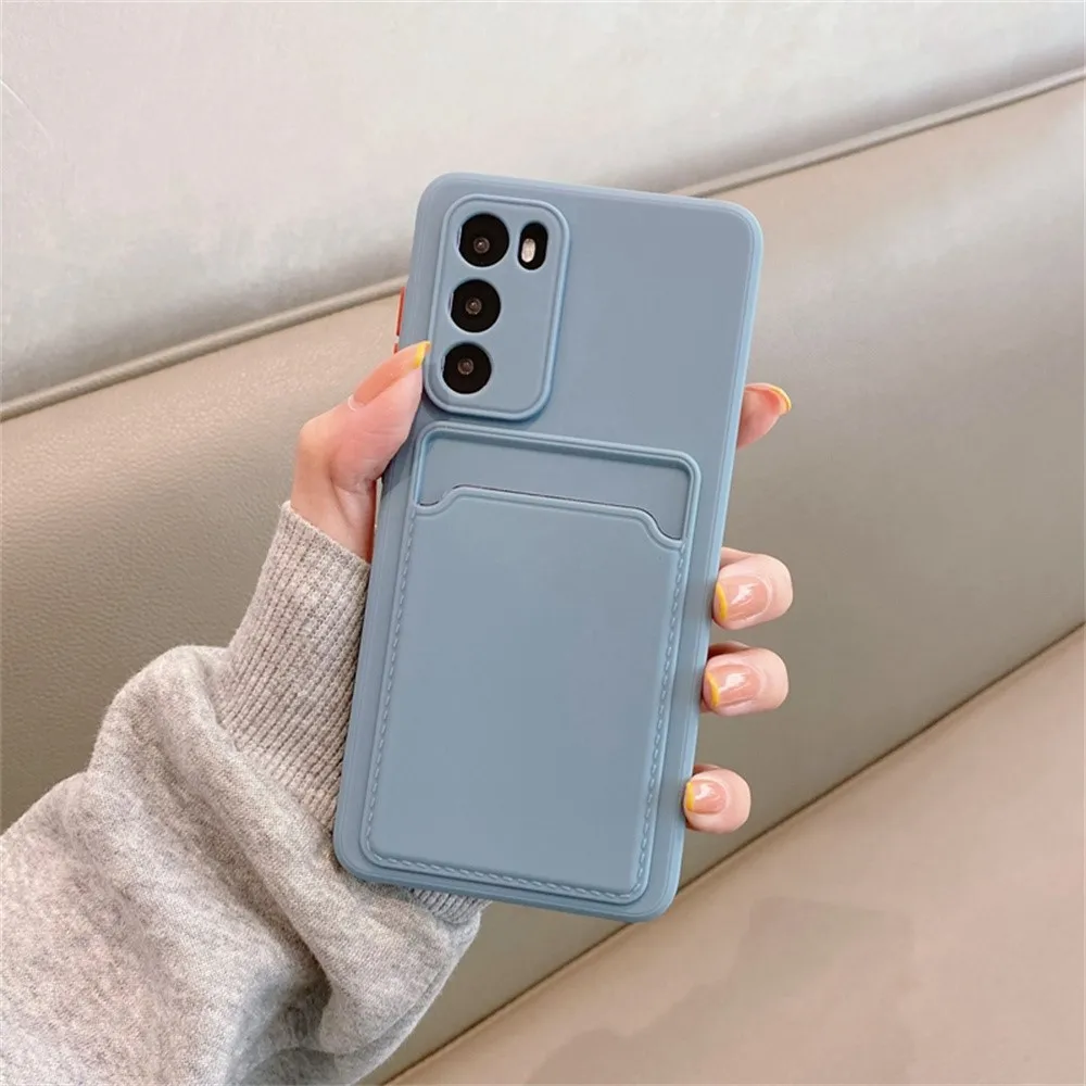 TPU Soft Silicone Card Slot Wallet Phone Case