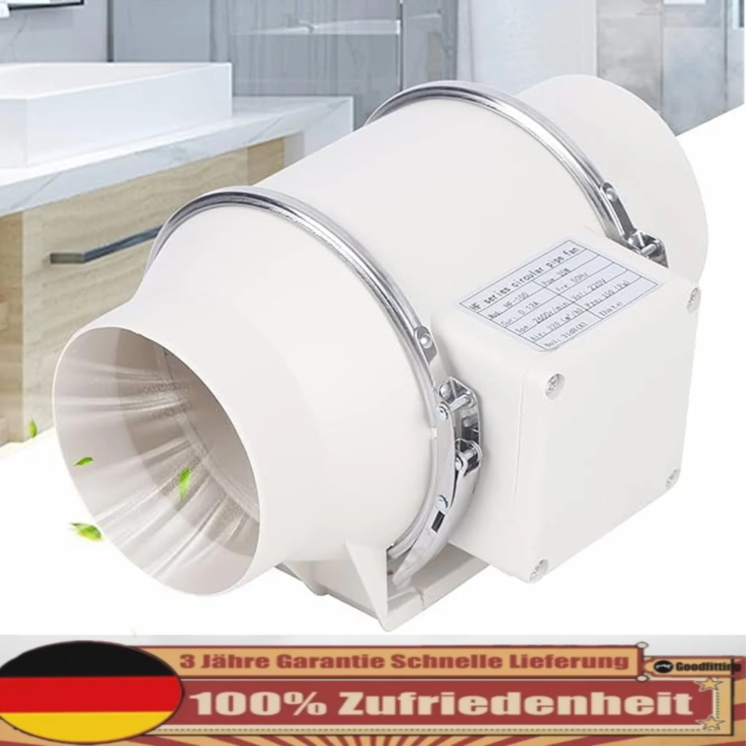 Leiser Rohrlufter 100 Mm