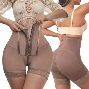Tummy Control Shaper Butt Lifter Shapewear Colombian Girdle Sculpting Corset Slimming Body Reducer Woman High Waist Panties