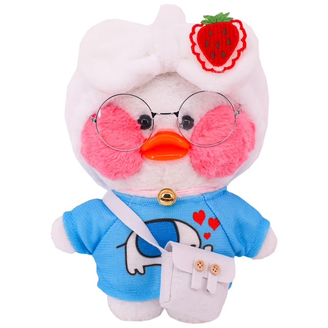 30cm Duck Clothes For Lalafanfan Duck Clothes Cute Plush Dolls Soft Animal  Dolls Children's Toys Birthday Children Gifts - AliExpress