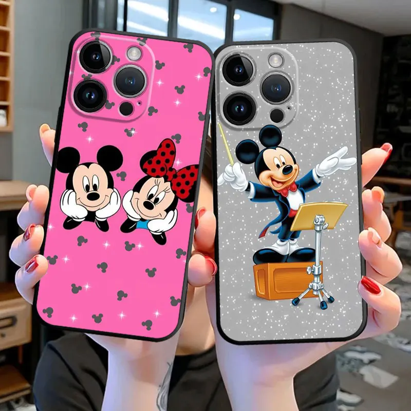 Coque de téléphone Minnie Mouse Anime pour Apple iPhone, 15, 14, 13, 12,  Mini, 11 Pro, XS MAX, Poly X, 8, 7, 6S Plus, Liquid Stores, Corde, Capa,  Funda - AliExpress