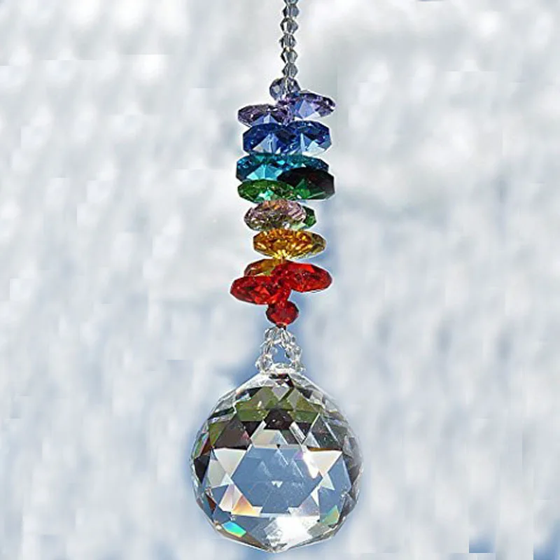 Crystal Ball Prism Suncatcher Rainbow Pendants Maker Hanging Crystals Prisms for Windows Home Garden Christmas Day Party Wedding sun catcher crystal pendant sun catchers window ornament