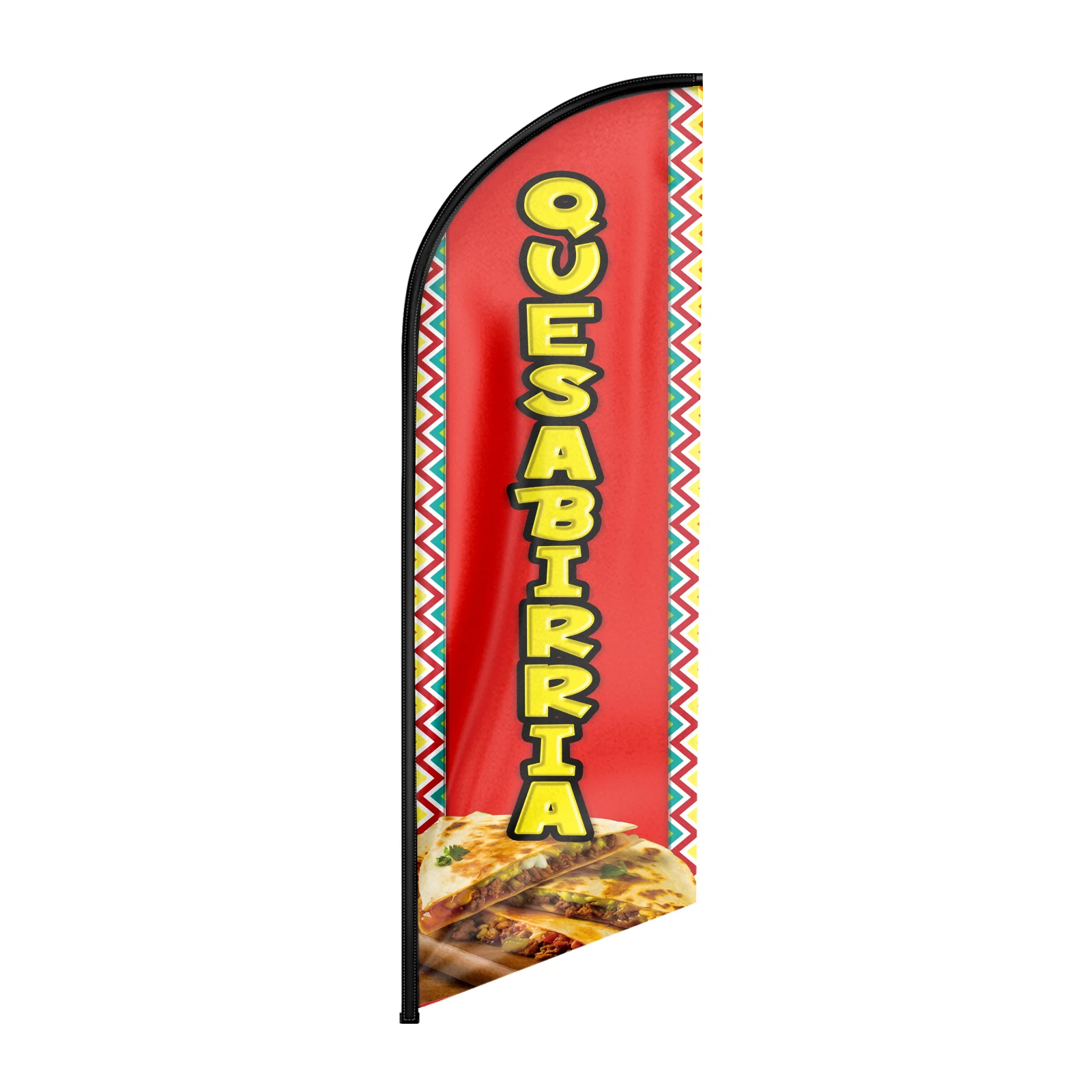 Fsflag 1 Pz 8Ft Quesabiroa Feather Flag Con Pole Kit E Ground Spike Swooper Banner Decorazioni (Senza Palo)