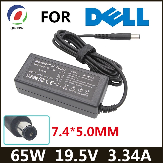 Chargeur adaptateur secteur pour ordinateur portable, 19.5V, 3,34 a, 7.4x5.0mm, 65W, pour Dell Latitude E5440 E5470 7480 E6540 E7440 E7450 E7250 E6440 1