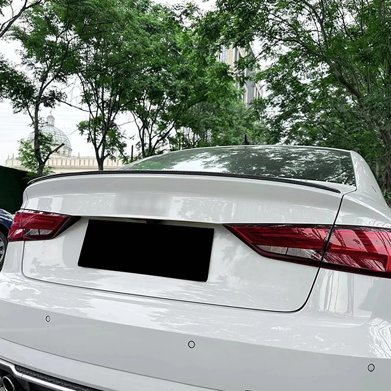 

Для Audi A3 S3 RS3 S задний спойлер крышки багажника брызговик углеродный Черный Спортивные модифицированные детали 20132014201520162017201820192020