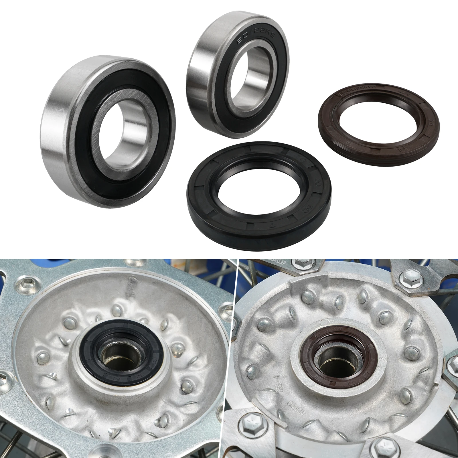 Rear Wheel Bearings and Seals Kit For Yamaha YZ125 YZ125X YZ250 YZ250F