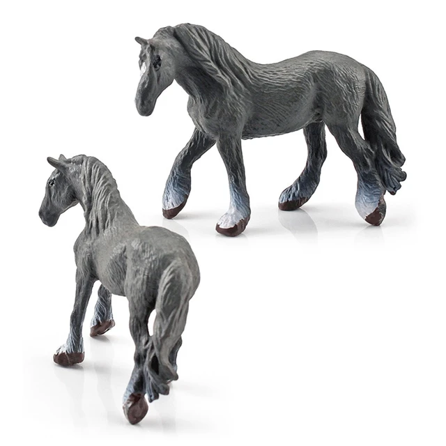 2-3inch Miniature World Famous Horse PVC Model Figure Thoroughbred Mare Interactive Realistic Statue Office Decor 5