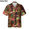 2025 Hawaii Cocktail Shirt For Mens Clothes Drink Juice Summer Shirts Button Clothing Short Sleeve Lapel Blouse Aloha Unisex Top 4