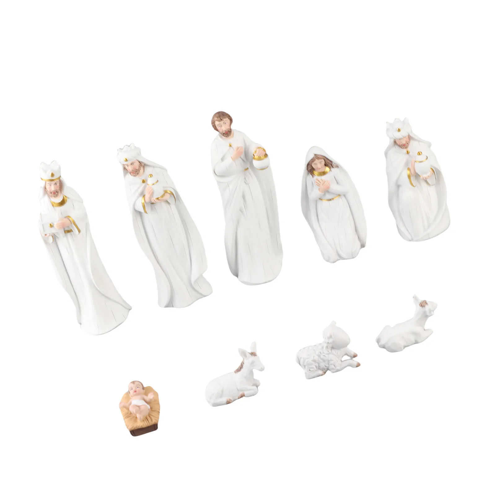 Christmas Decorations Christmas Manger Set Decorations Resin Crafts Christmas Manger Set Nativity Scene Set Manager Nativity Set