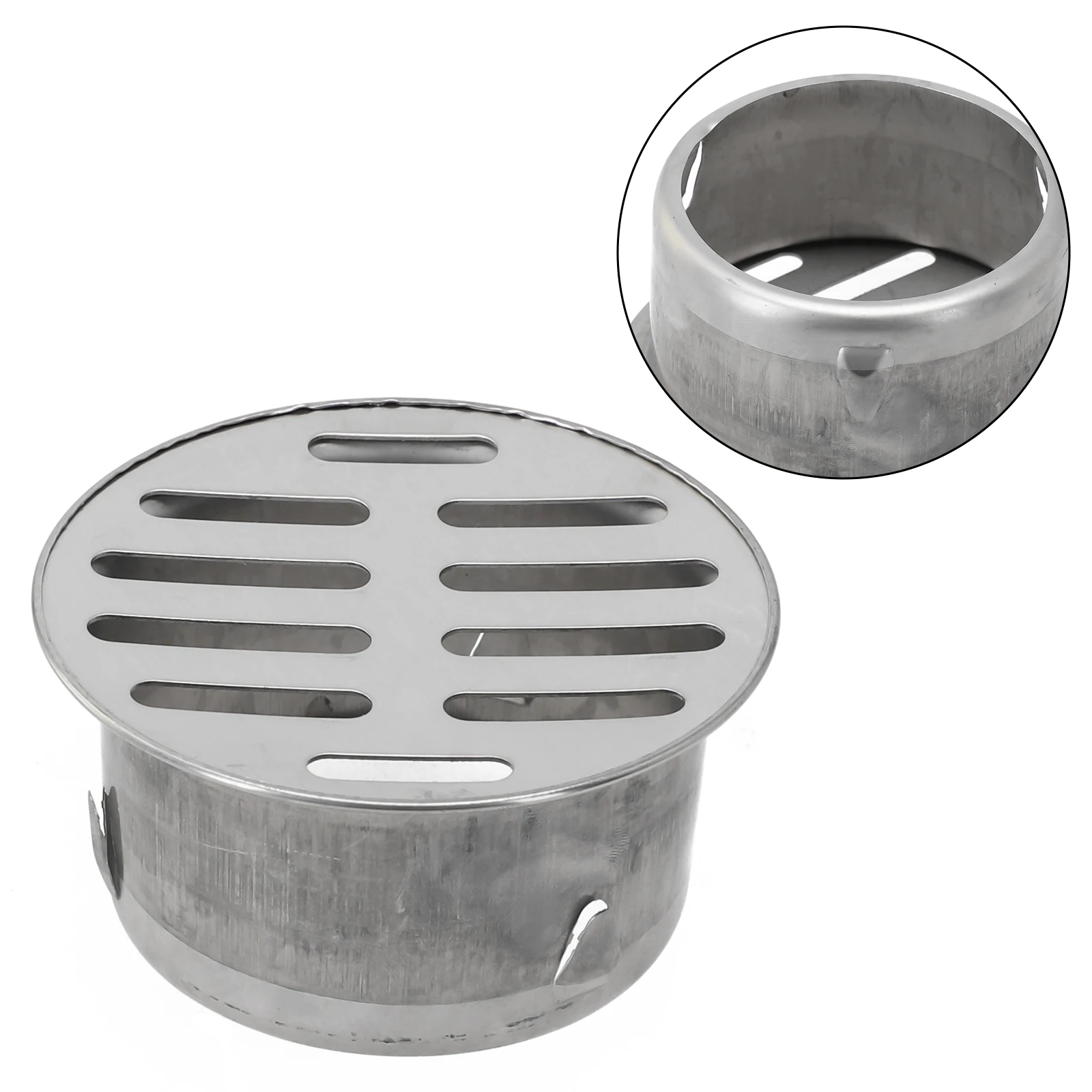 Stainless Steel Balcony Drainage Roof Round Floor Drain Cover Rain Pipe Cap Floor Drain Odor And Blockage Prevention floor drain filter floor drain strainer floor drain basin drain cover