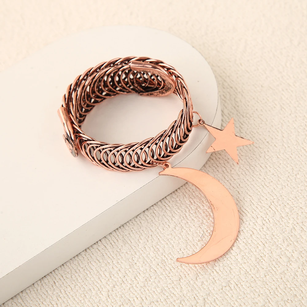 Retro Simple Style Star and Moon Curtain Buckle Window Decoration Accessories