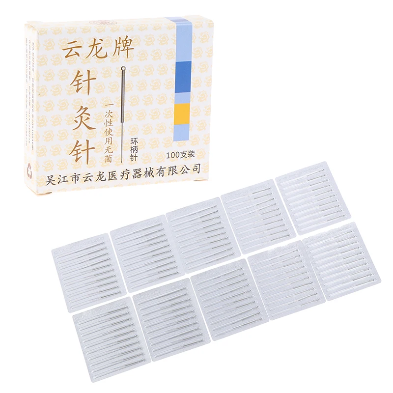 100 pieces/box Cloud Dragon Acupuncture Needles Non-Needle-Tubing sterilization Package Version disposable acupuncture needle