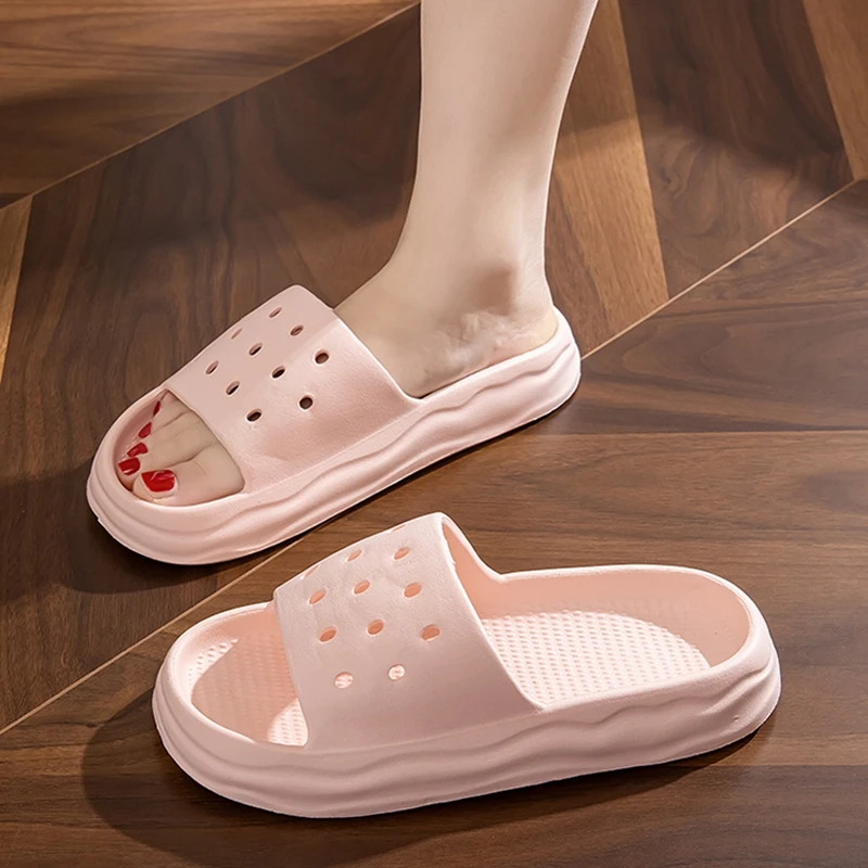 Slippers Men's Thick Platform Slide Home Slippers Women Mules Soft Sole  Indoor Slides Woman Sandals Summer Non-slip Flip Flops - AliExpress
