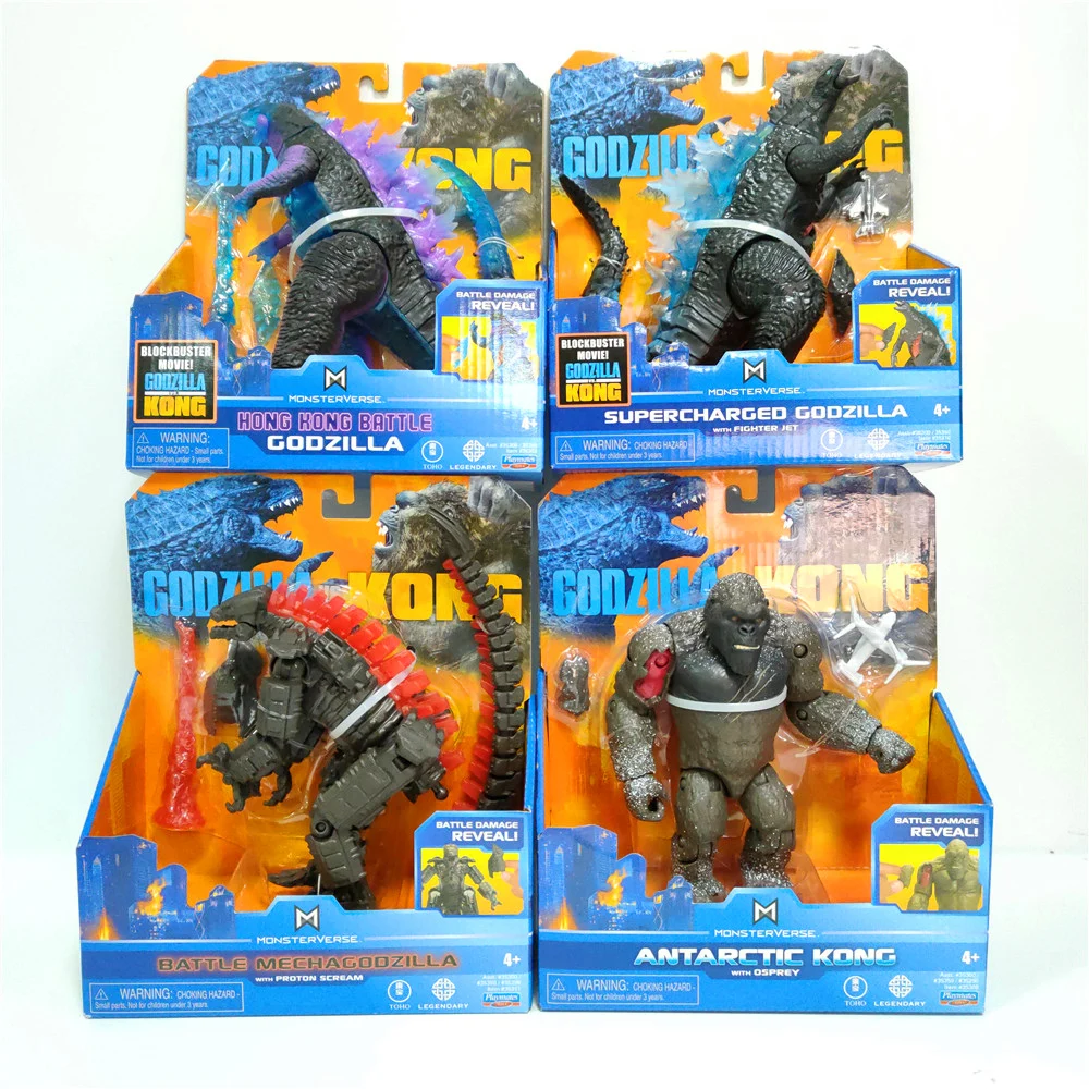 2023 rei kong vs godzilla crânio ilha figura de ação filme modelo  chimpanzés gojira figma brinquedos