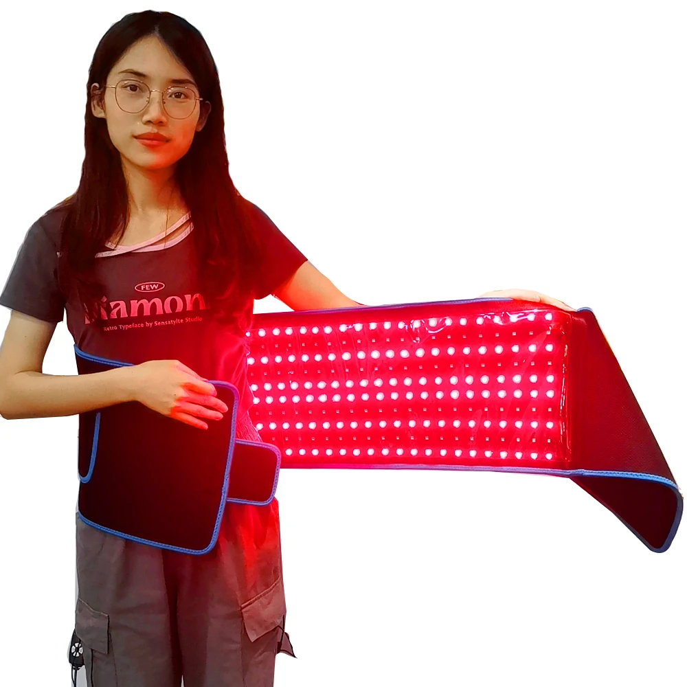 Led Therapy Light Mat 660Nm 880Nm Gamba Superiore Schiena Coscia Terapia Della Luce Rossa Sauna Pemf Belly Belts 360 Snap