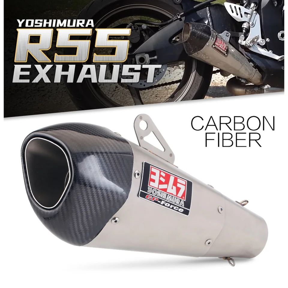 Motocyklowy zmodyfikowany tłumik Yoshimura R55 rura