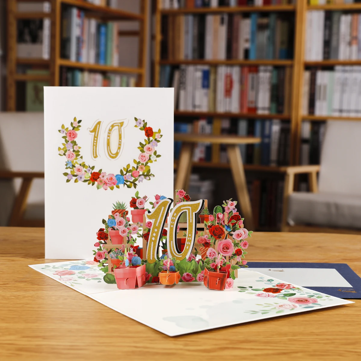 팝업 기념일 카드 1st 10 28 21 30 번호 그림 생일 결혼식을 위한 3D 인사말 카드