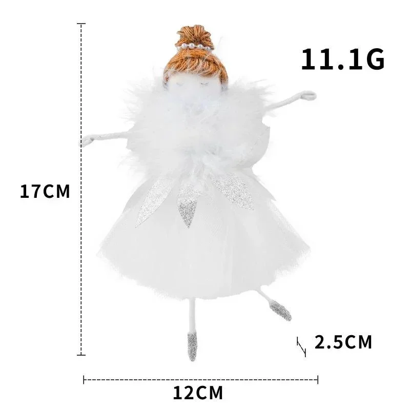 Cute Girl Angel Christmas Pendant Mini Christmas Tree Ornaments Ballerina Tree Hanging Ornaments for Party Decorations