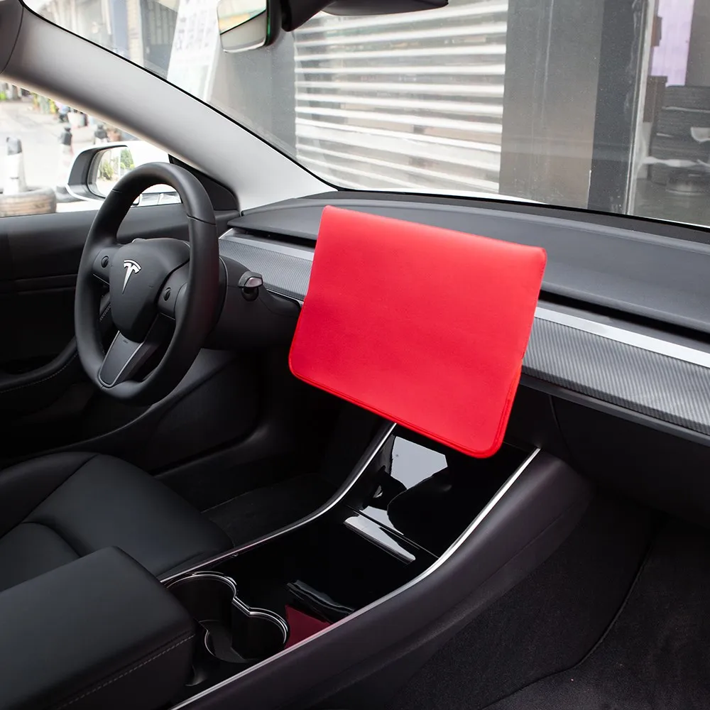 

Screen Protector For Tesla Model 3 Y 2017-2022 2023 Slip On Sunshade Screen Protector Waterproof Fabric Cover Navigation
