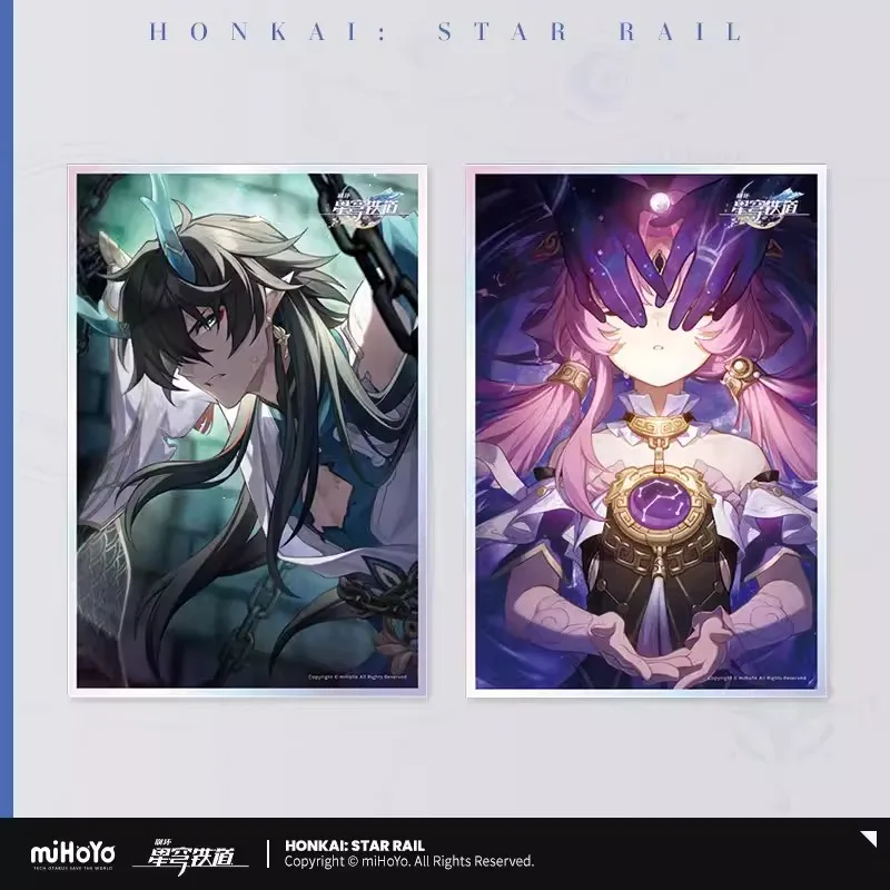 

New Game Honkai Star Rail Official Anime Surrounding Gepard Landau Dan Heng Halloween Cosplay Light Cone Series Acrylic Paper