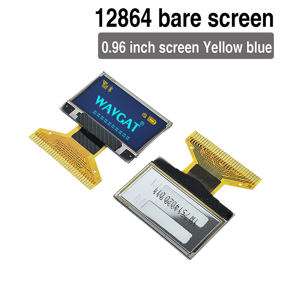 Multi-Color OLED LCD Display Module, 128x64 Resolution, 4-Pin/7-Pin, I2C IIC Serial Interface