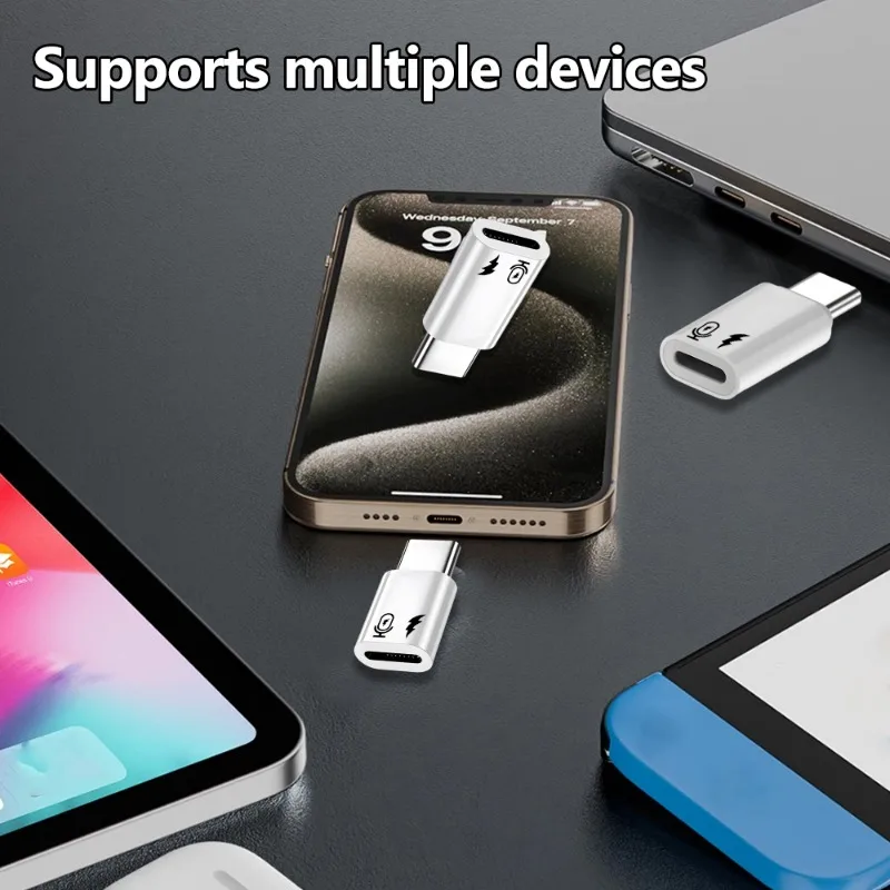 OTG USB C To Lightning Adapter for IPhone 16 Android Microphone High Speed Data Transfer Lighting Female To TypeC Male Converter otg adapter,usb to type c adapter,lightning to usb c adapter,ios to type c adapter