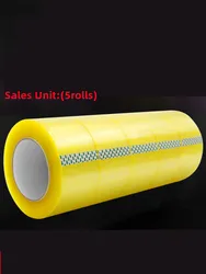 Durable Clear Packing Tape - 5 Rolls, 1.89 x 40 Yards, Heavy Duty - 48mm (Clear)