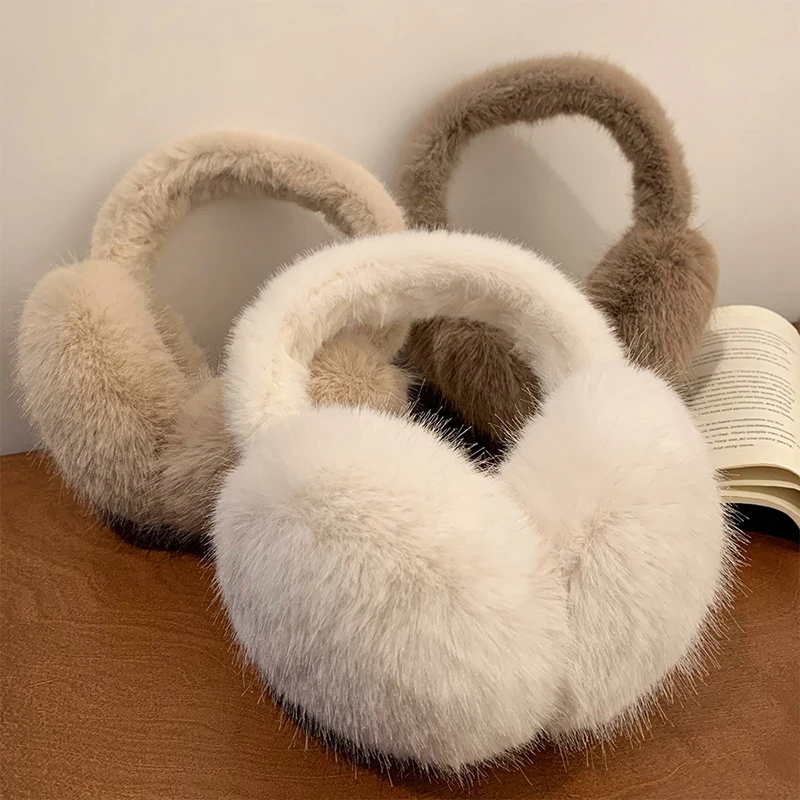 Soft Plush Ear Warmer Winter Earmuffs Outdoor Cold Protection Folding Earflap warm earmuffs